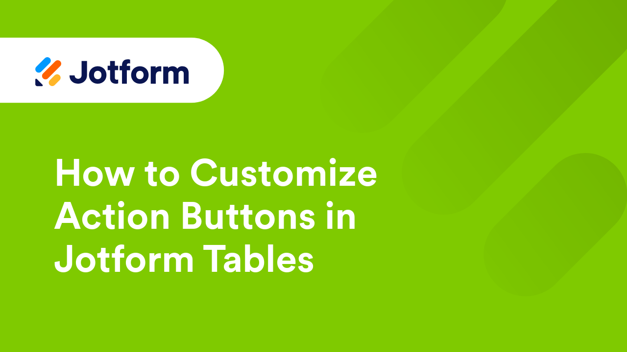 Jotform Tables
