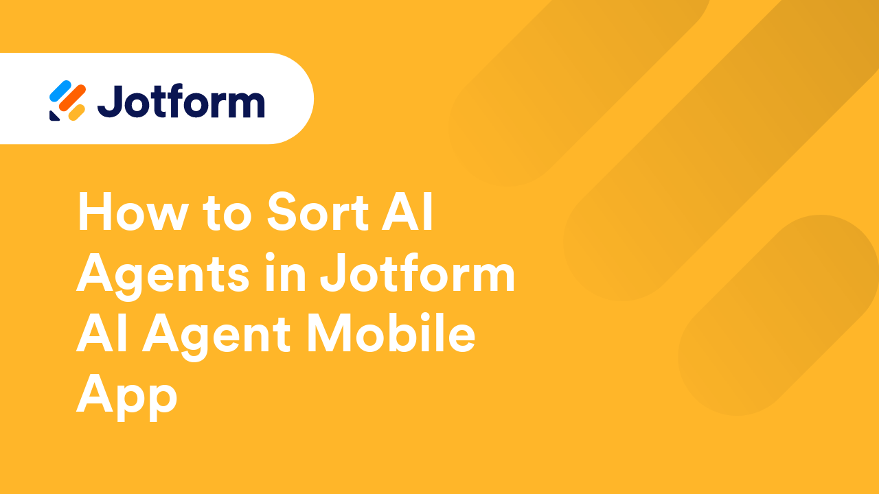 Jotform AI Agents