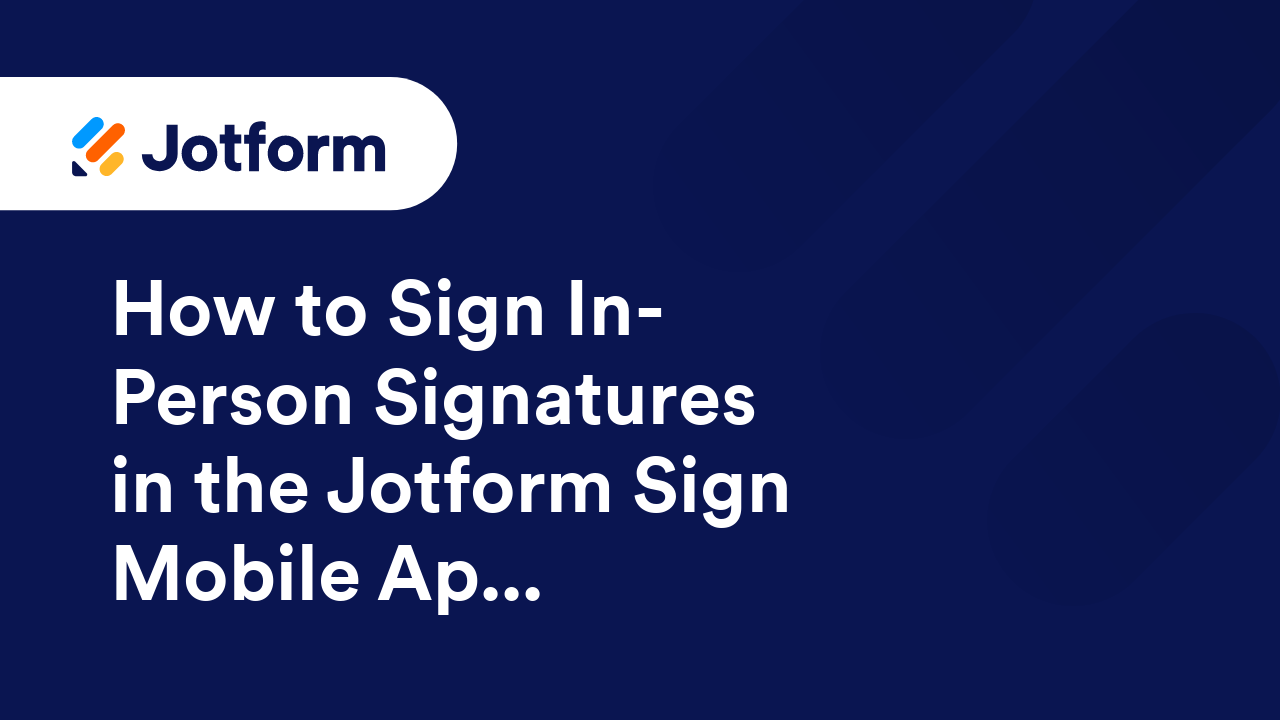 Jotform Sign
