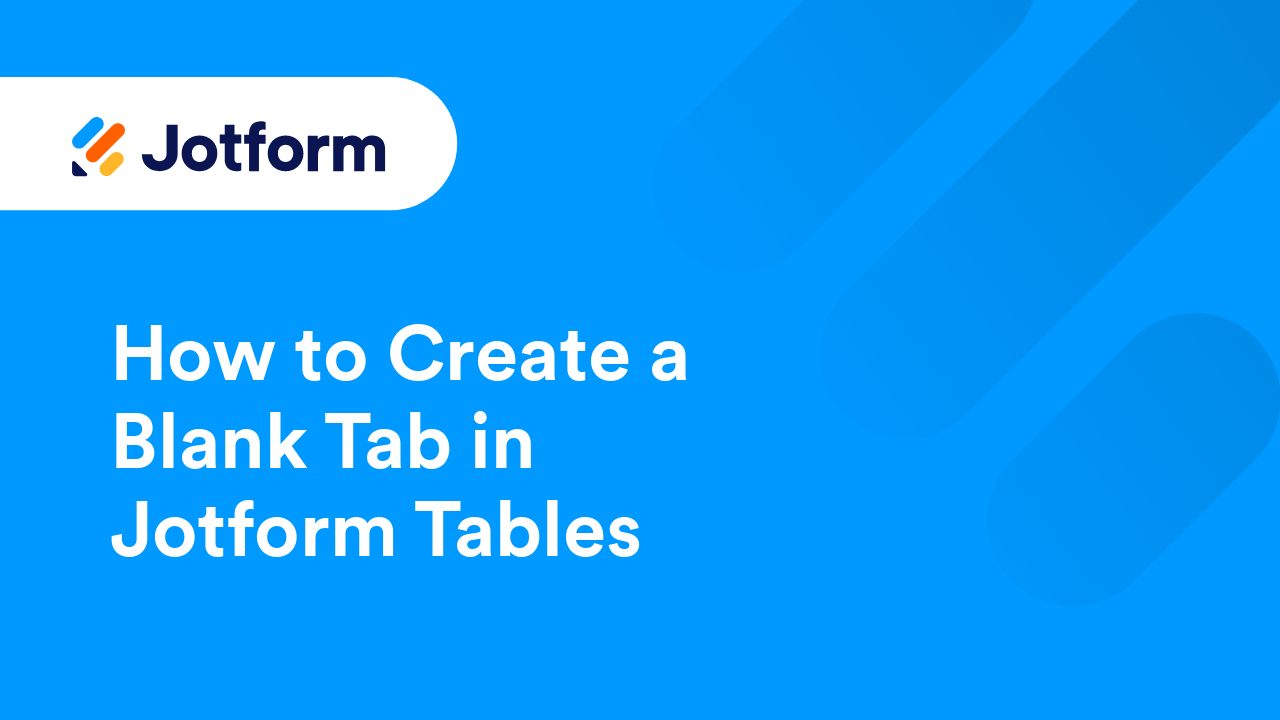 Jotform Tables
