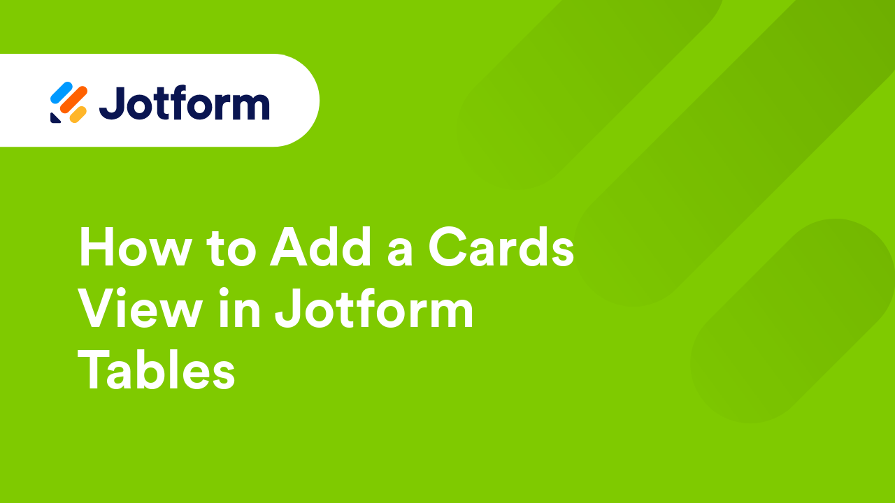Jotform Tables