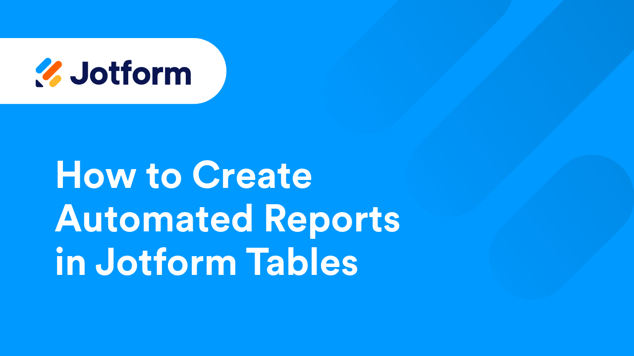 Jotform Tables