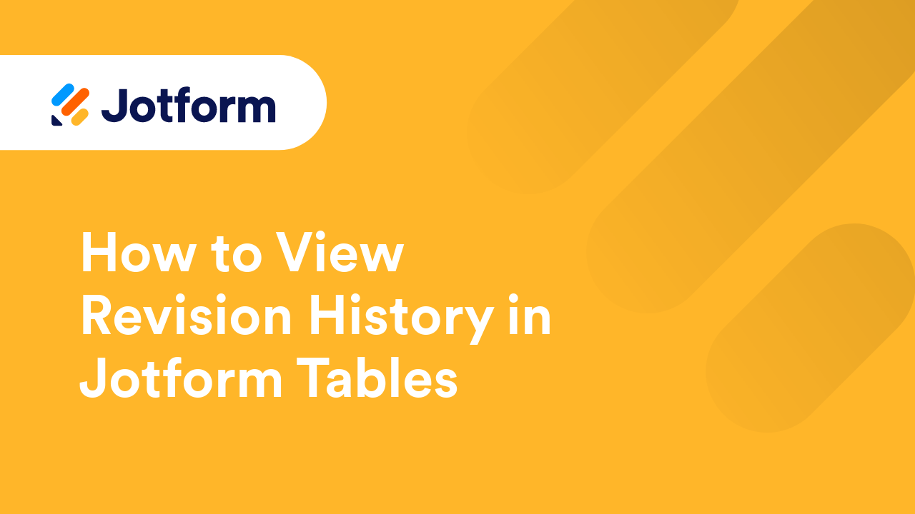 Jotform Tables