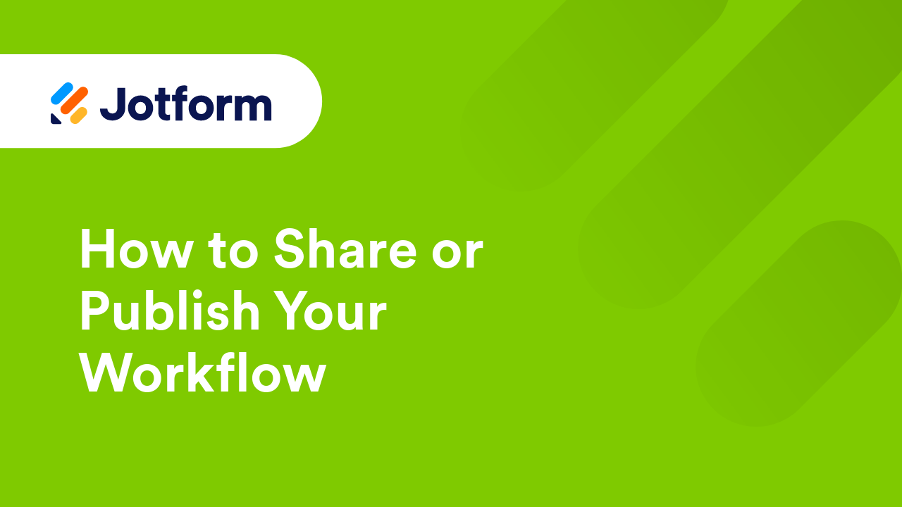 Jotform Workflows