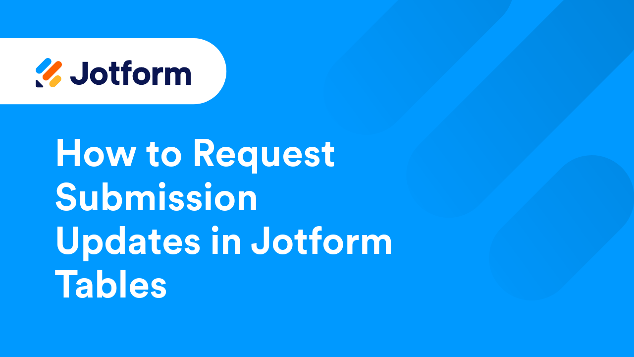 Jotform Tables