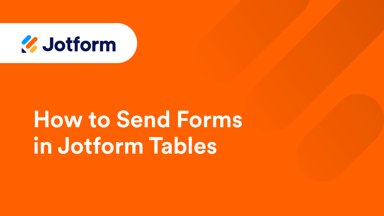 Jotform Tables