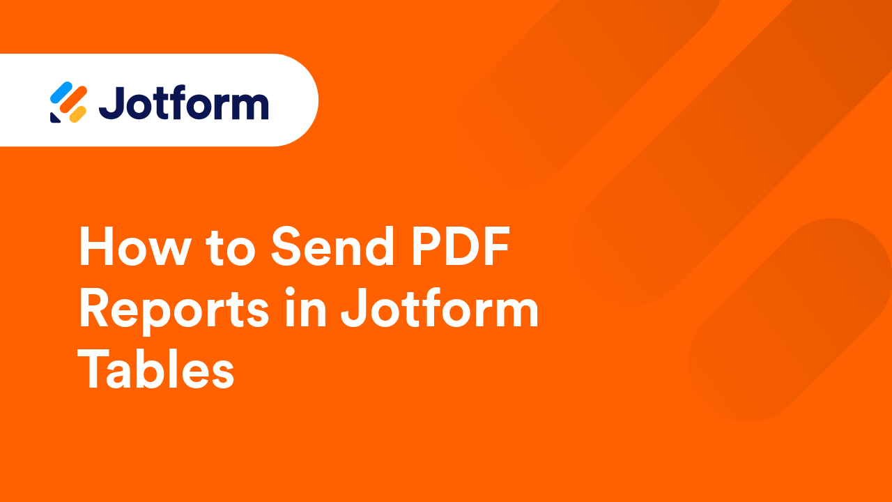 Jotform Tables