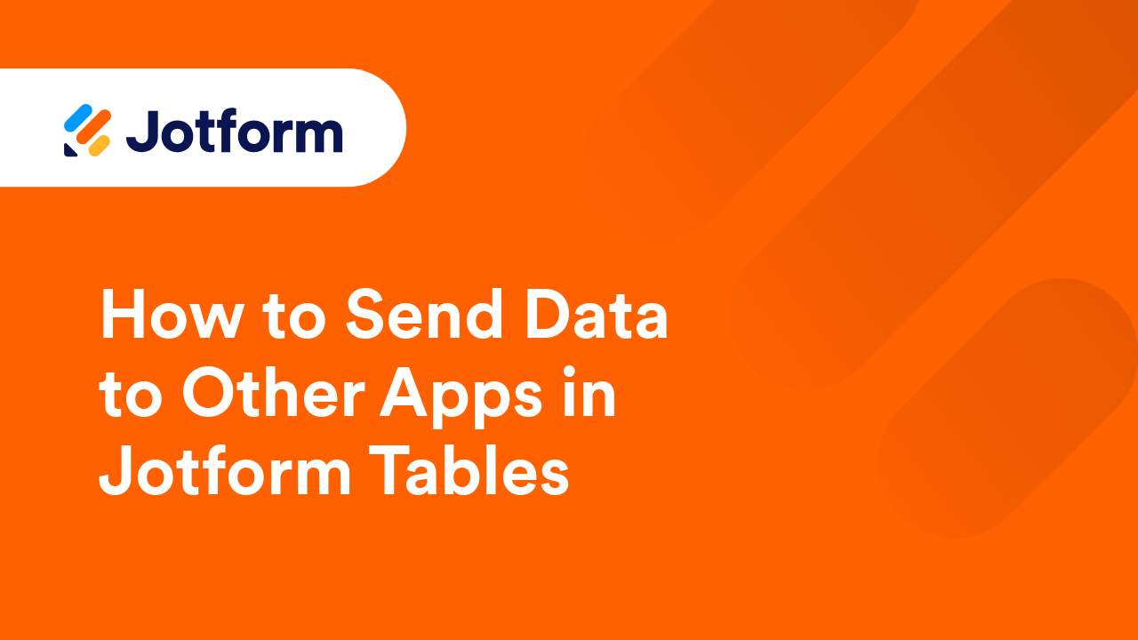 Jotform Tables