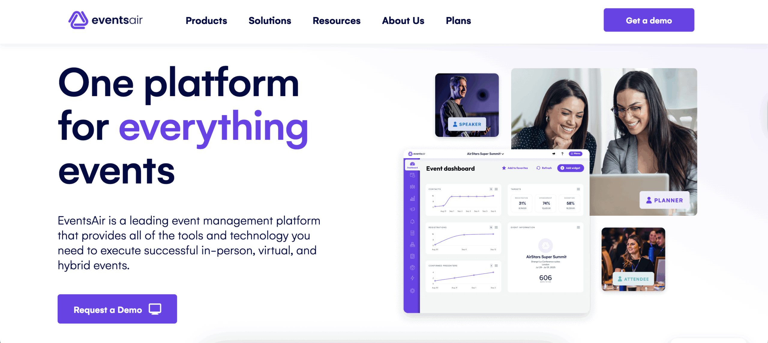 Eventsair Landing Page