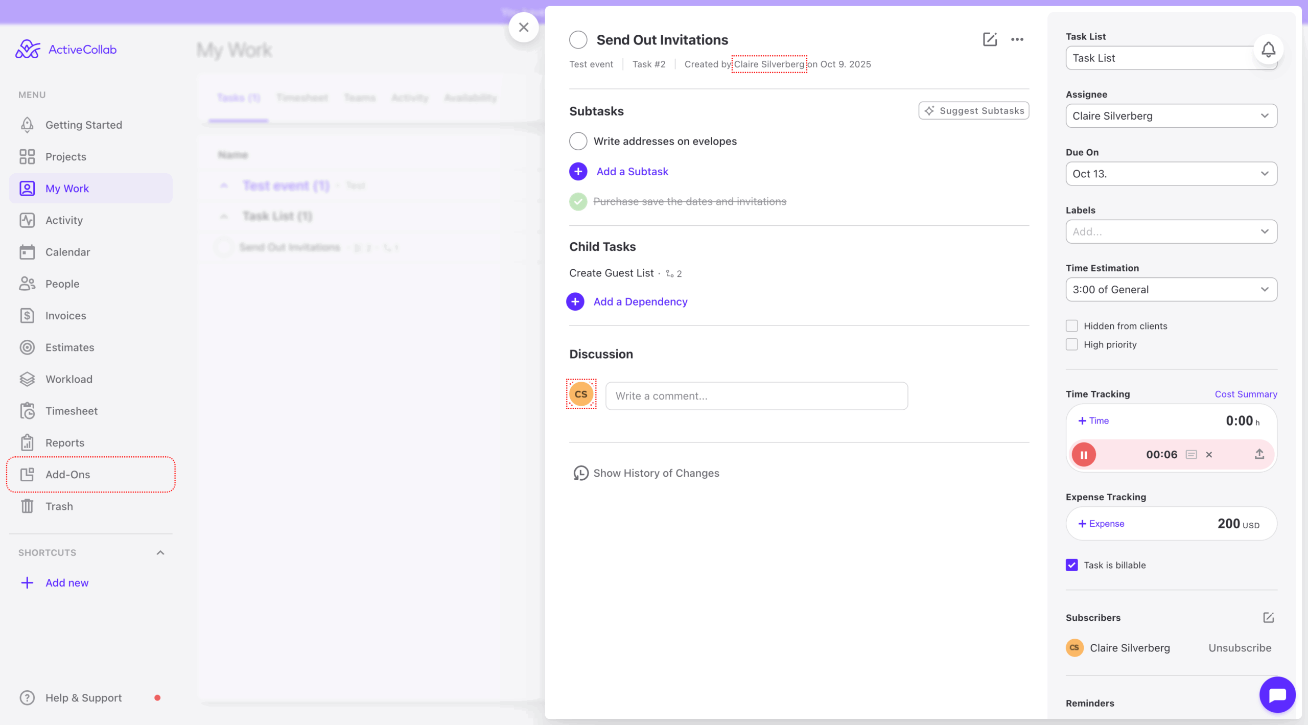 ActiveCollab Task Customization Tools