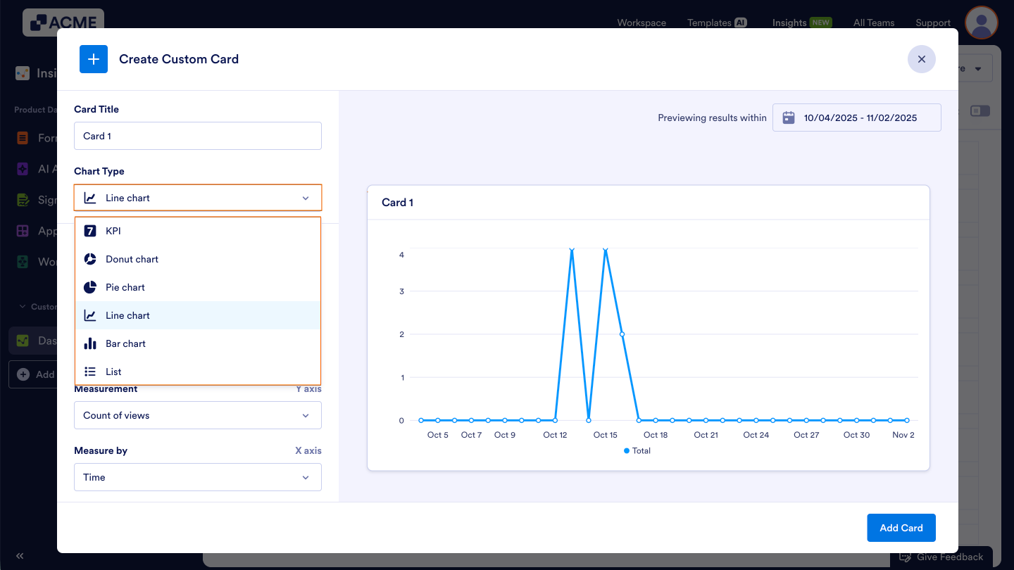 How to Manage Cards in Your Custom Dashboard in Insights? Image-3