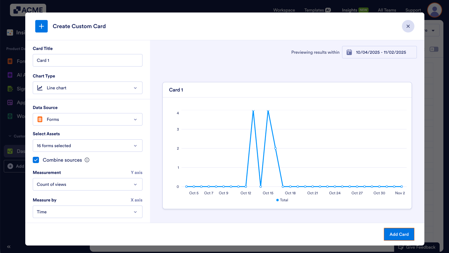 How to Manage Cards in Your Custom Dashboard in Insights? Image-10