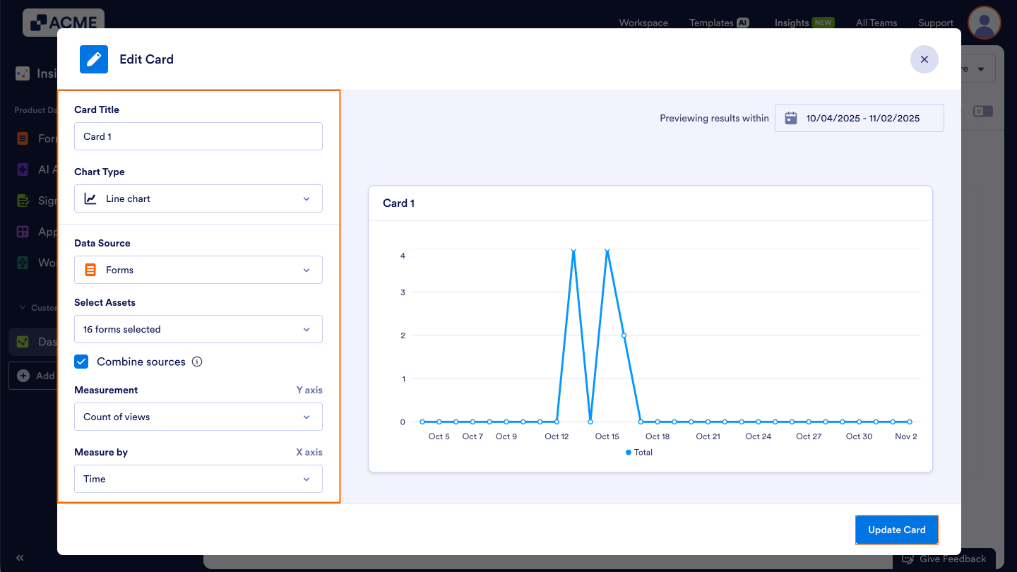 How to Manage Cards in Your Custom Dashboard in Insights? Image-13