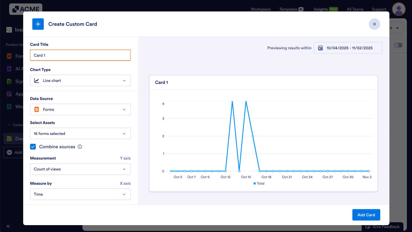 How to Manage Cards in Your Custom Dashboard in Insights? Image-2
