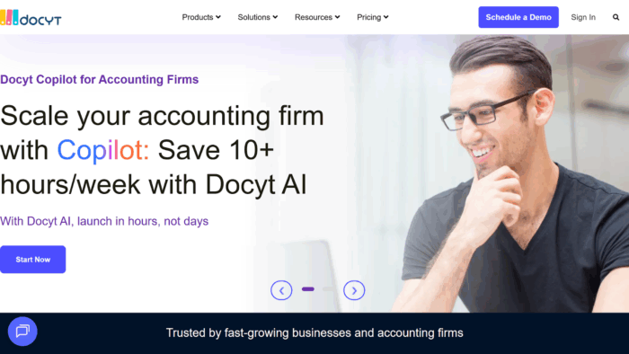 Docyt Landing Page