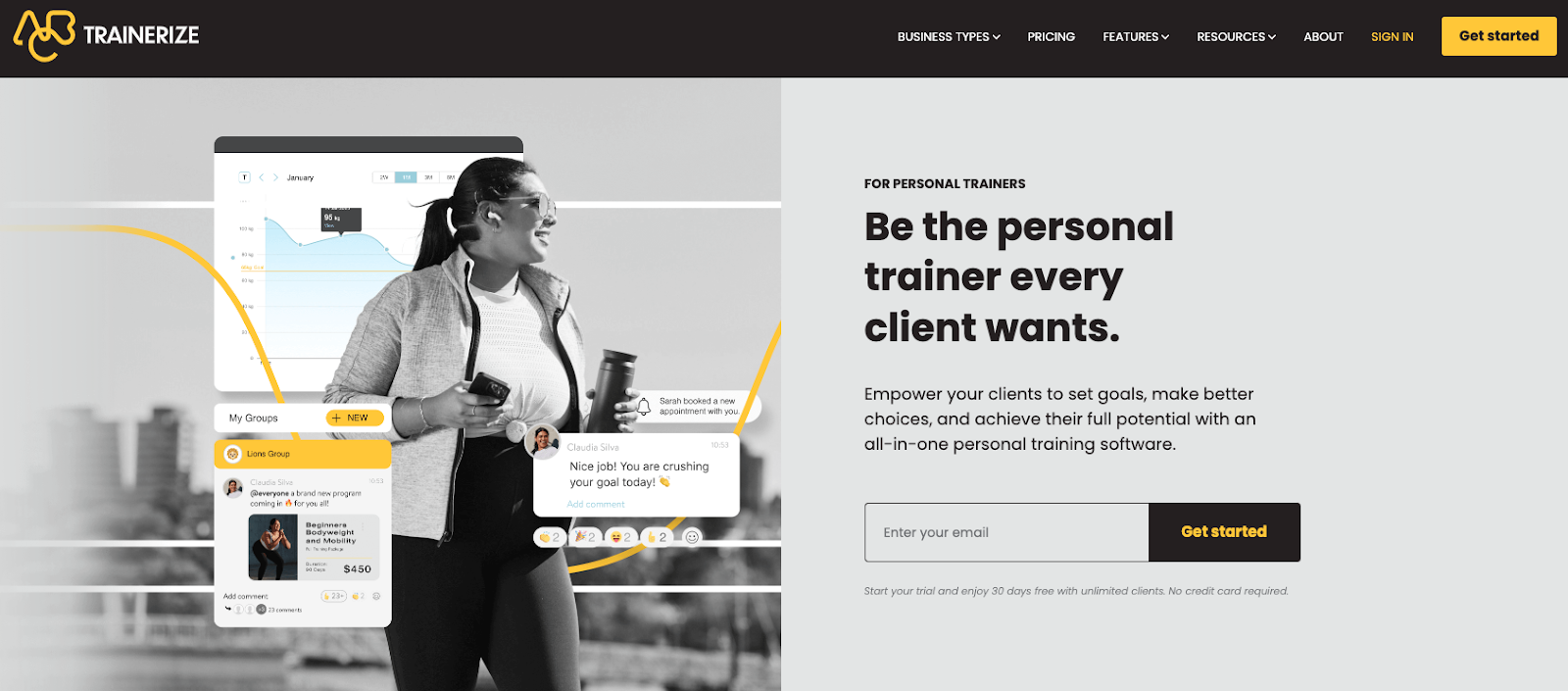 Landingpage von ABC Tarinerize