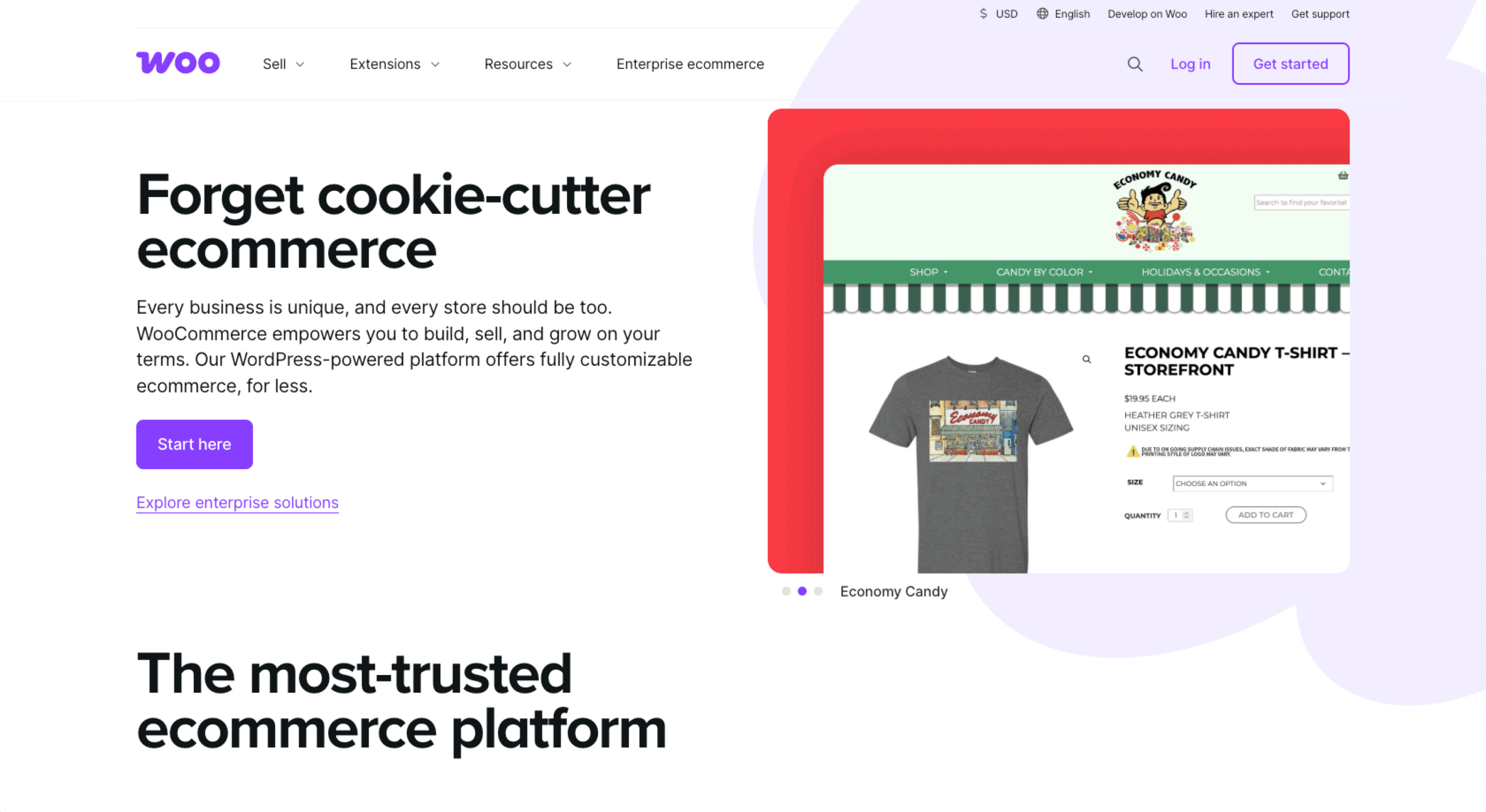 WooCommerce Landing Page