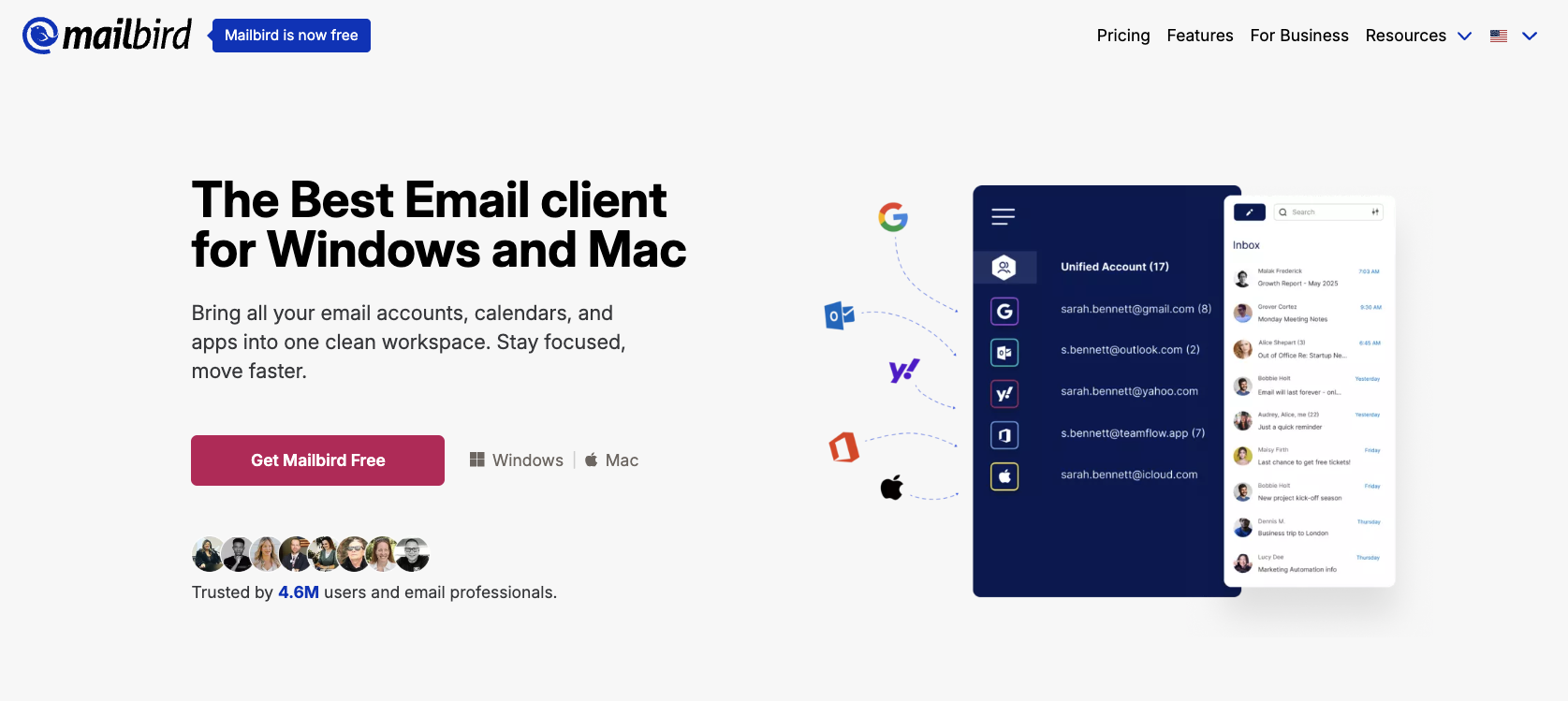 Mailbird Landing Page