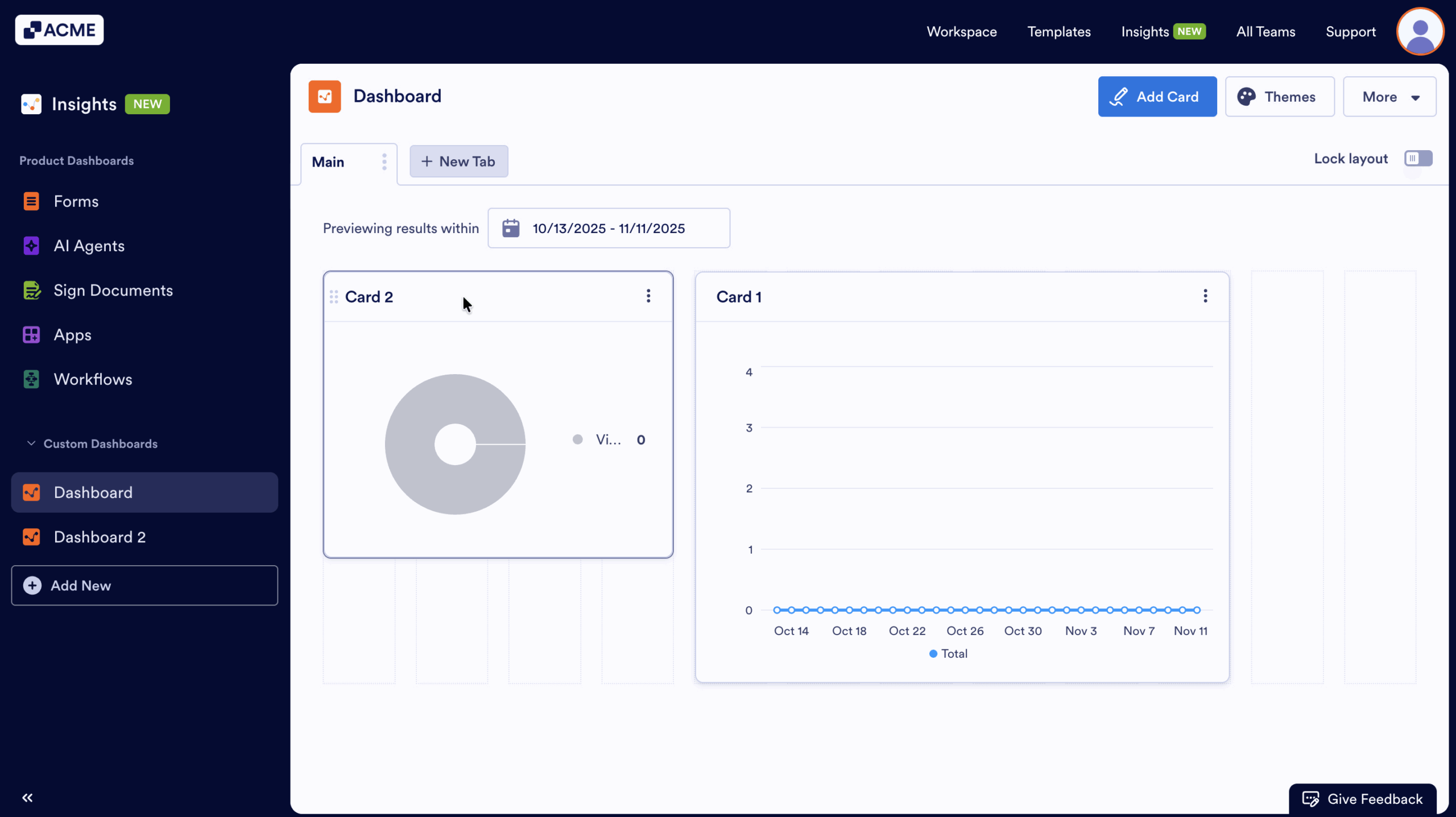 How to Manage Cards in Your Custom Dashboard in Insights? Image-14