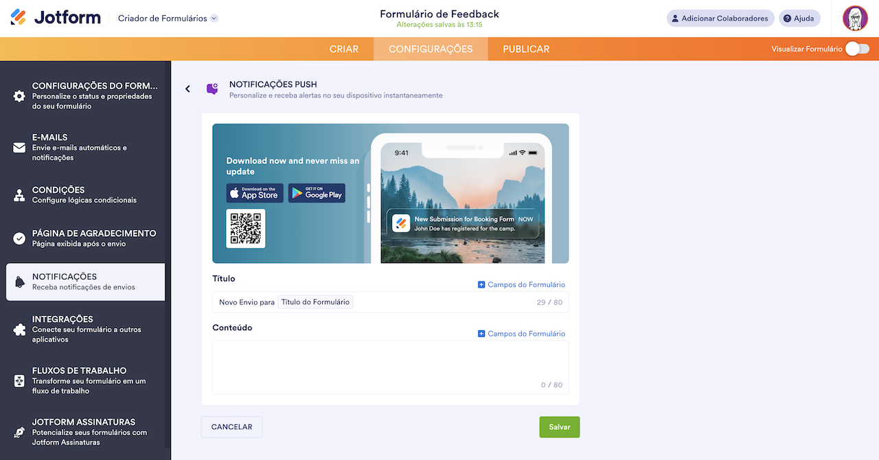 Anunciando Notificações via SMS e WhatsApp com o Envio de Formulários Image-1