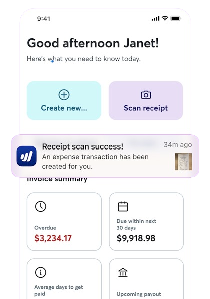 Benutzeroberfläche von Wave