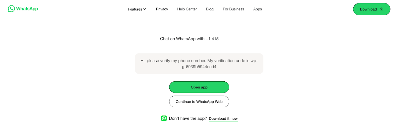 Bekijken van de WhatsApp App