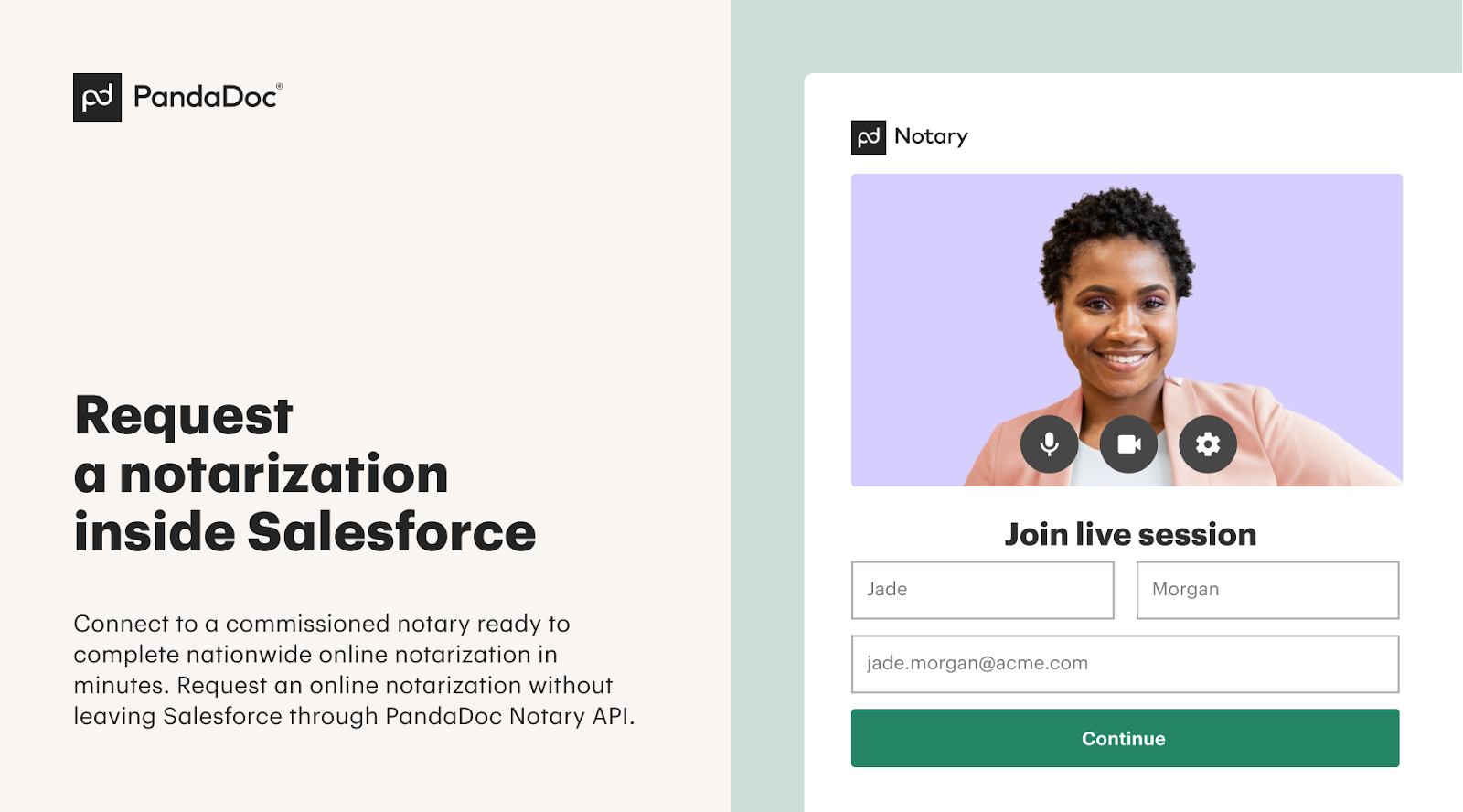 PandaDoc Explanatory Diagram and User Interface Screenshot