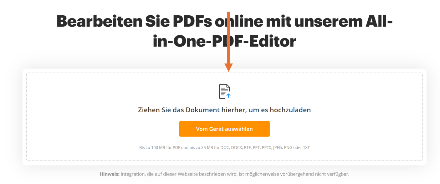 PDF-Ausfüller per Drag & Drop