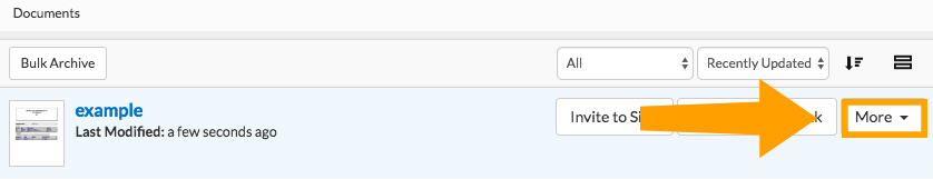 Click on More and open your document