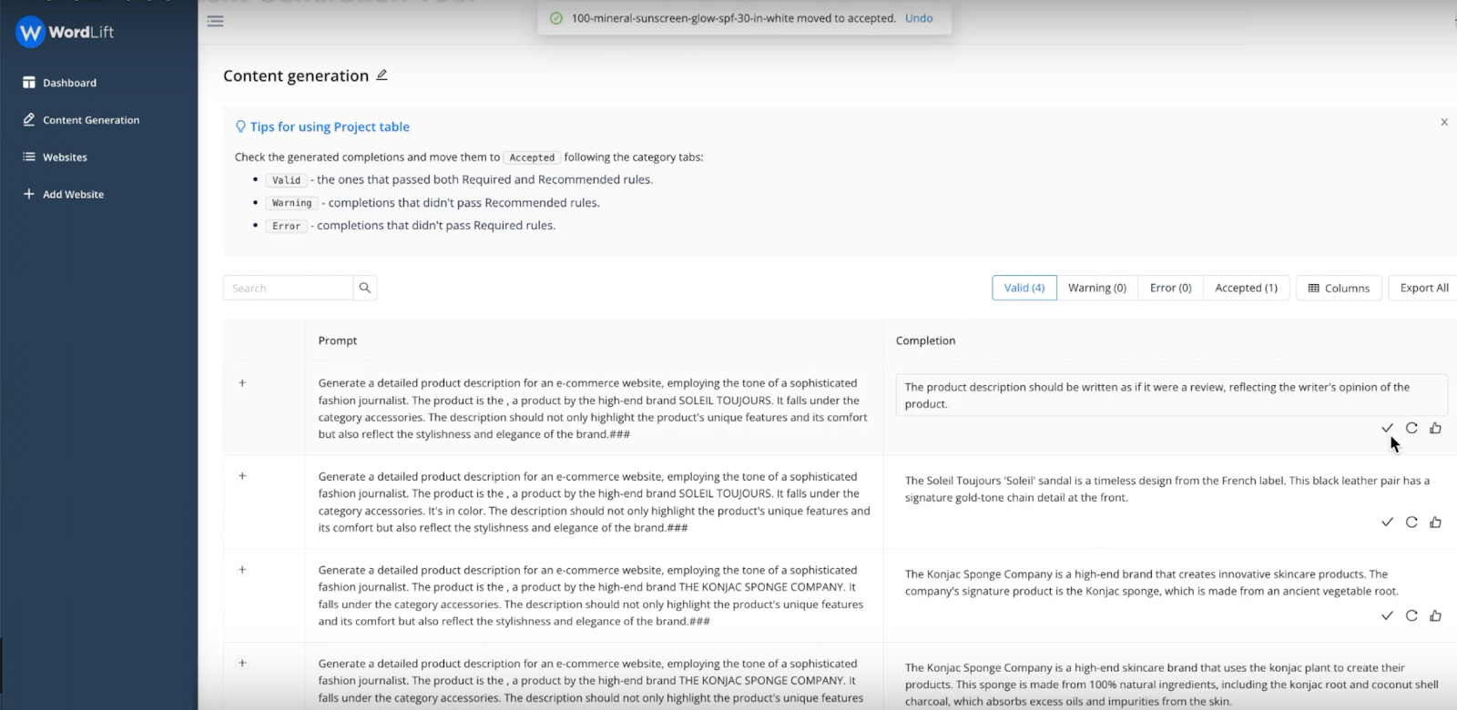 Plug-in Wordlift pour WordPress