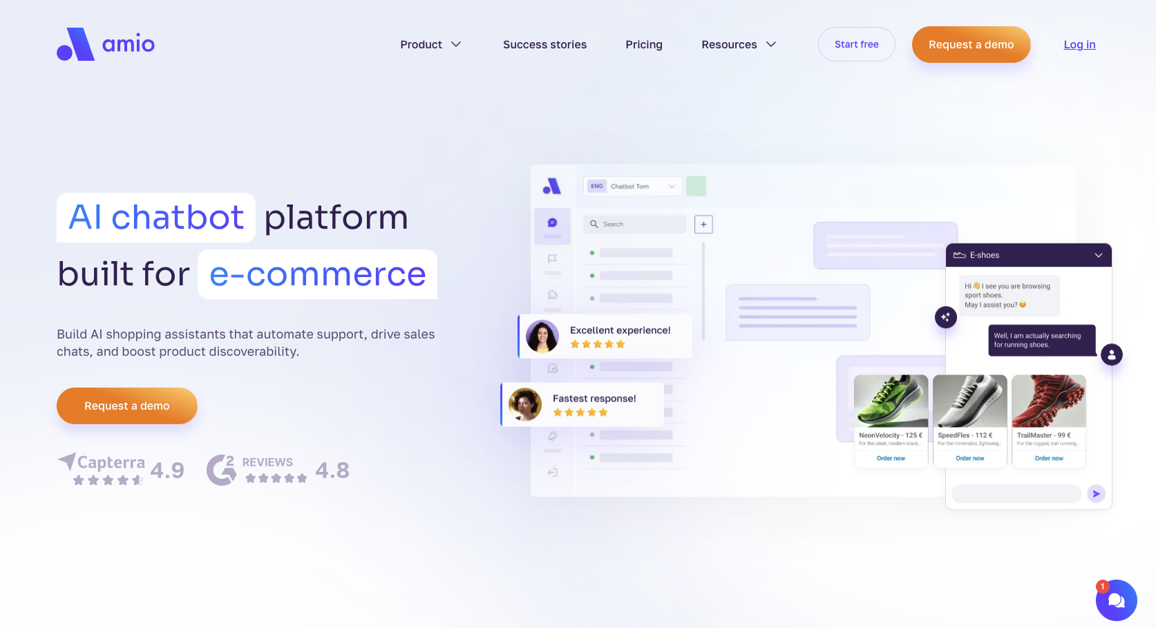 Amio Landing Page