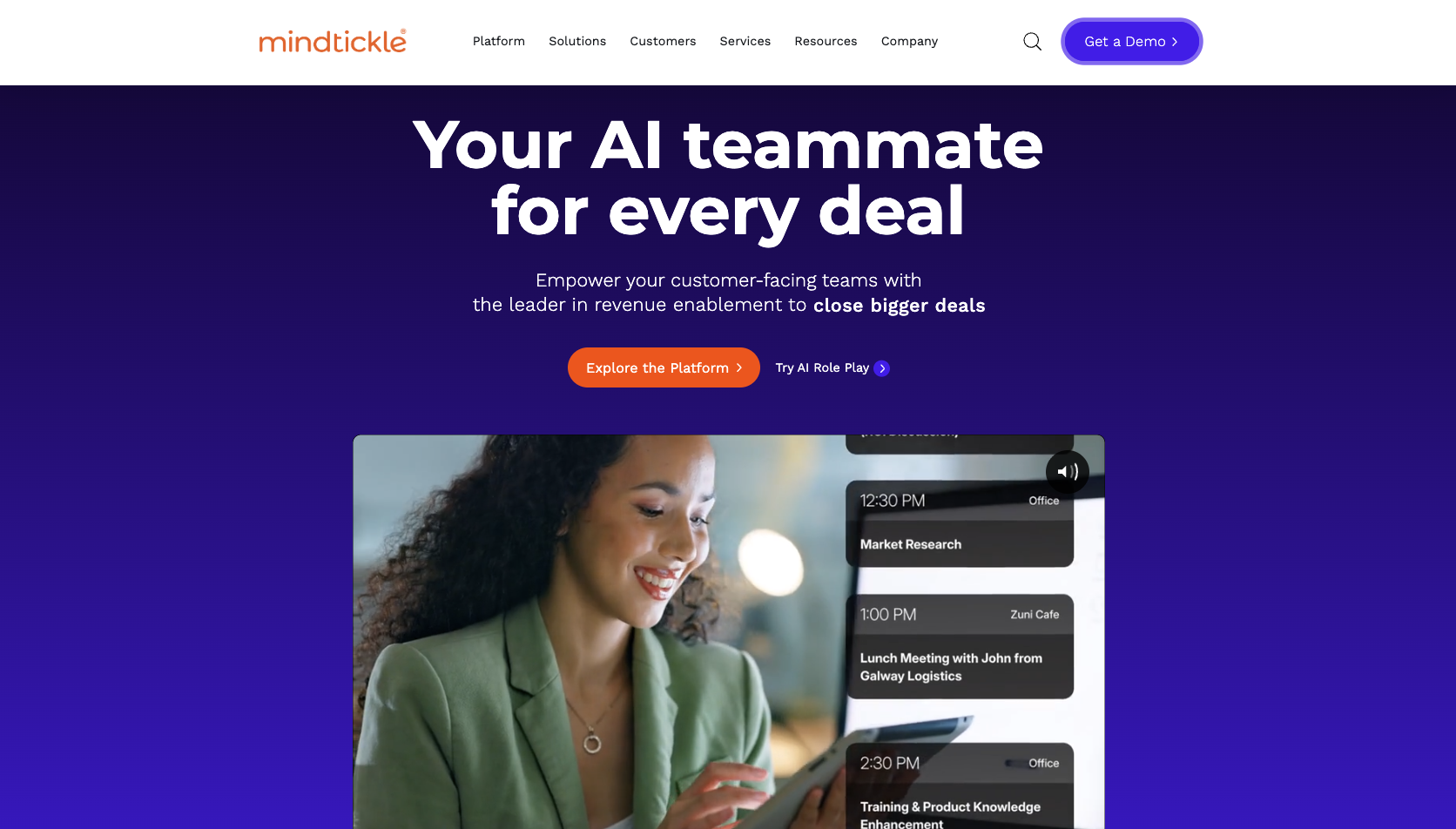 Mindtackle Landing Page