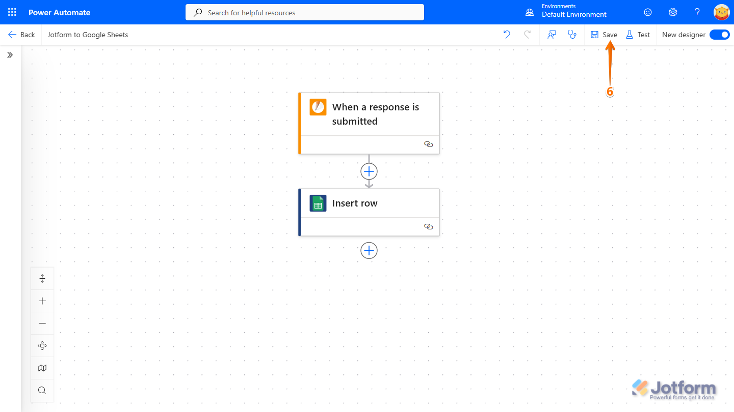 Save flow in Microsoft Power Automate