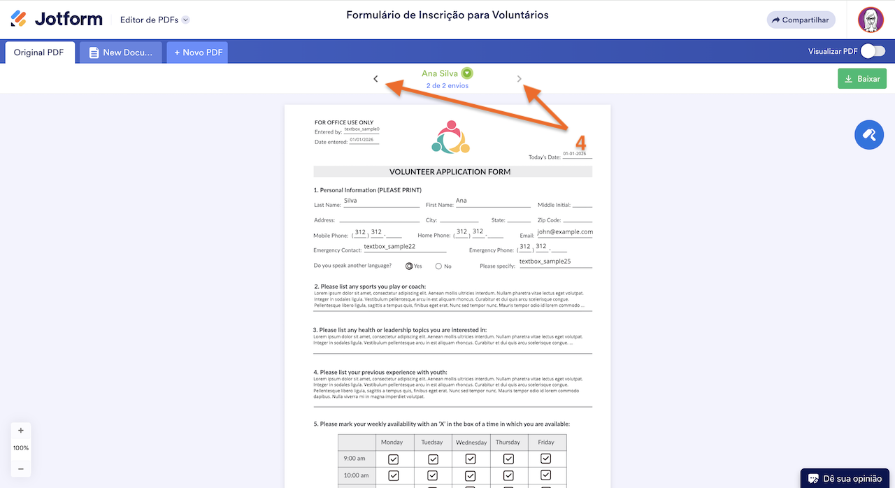 Alternando Entre Envios