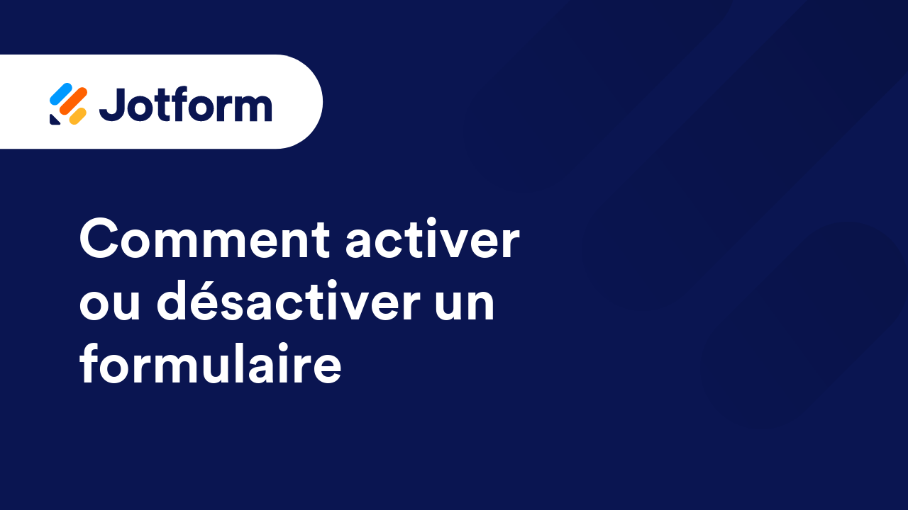 Débuter avec Jotform