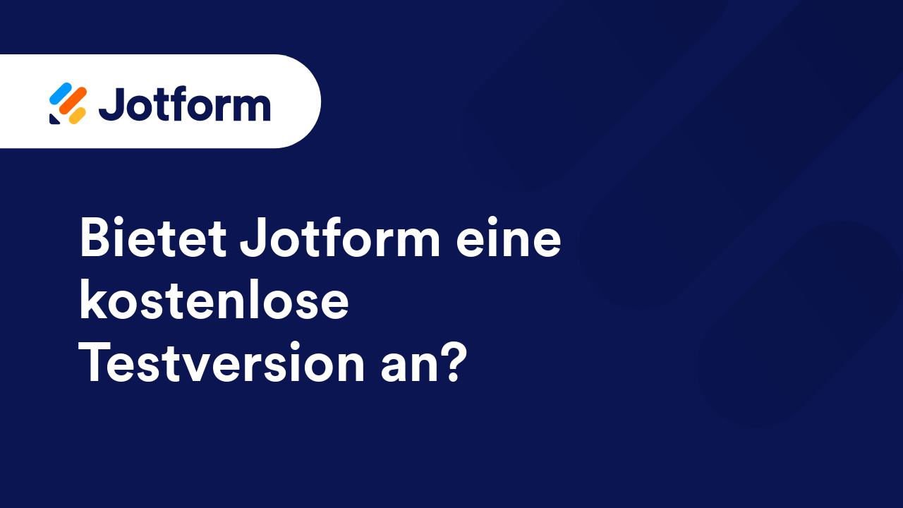 Erste Schritte mit Jotform