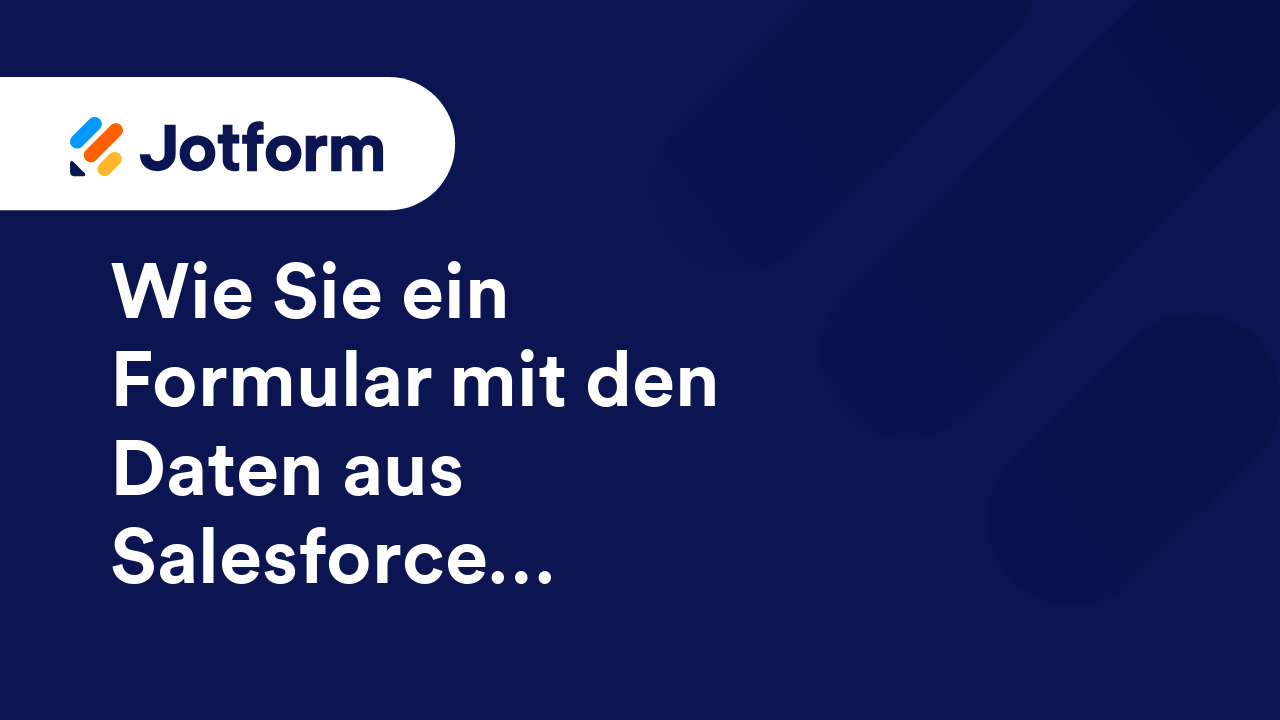Jotform für Salesforce