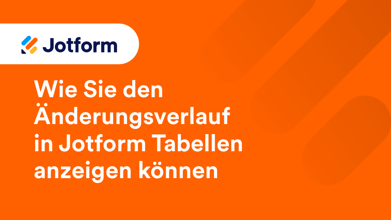 Jotform Tabellen