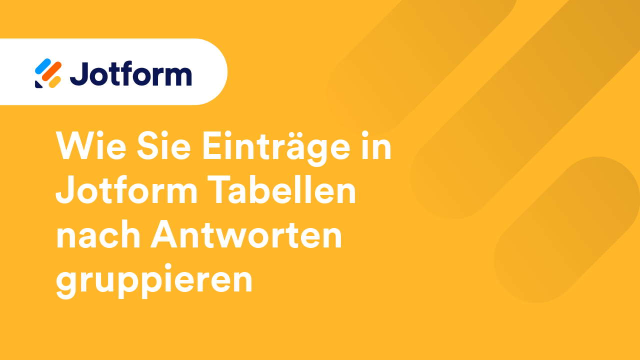 Jotform Tabellen