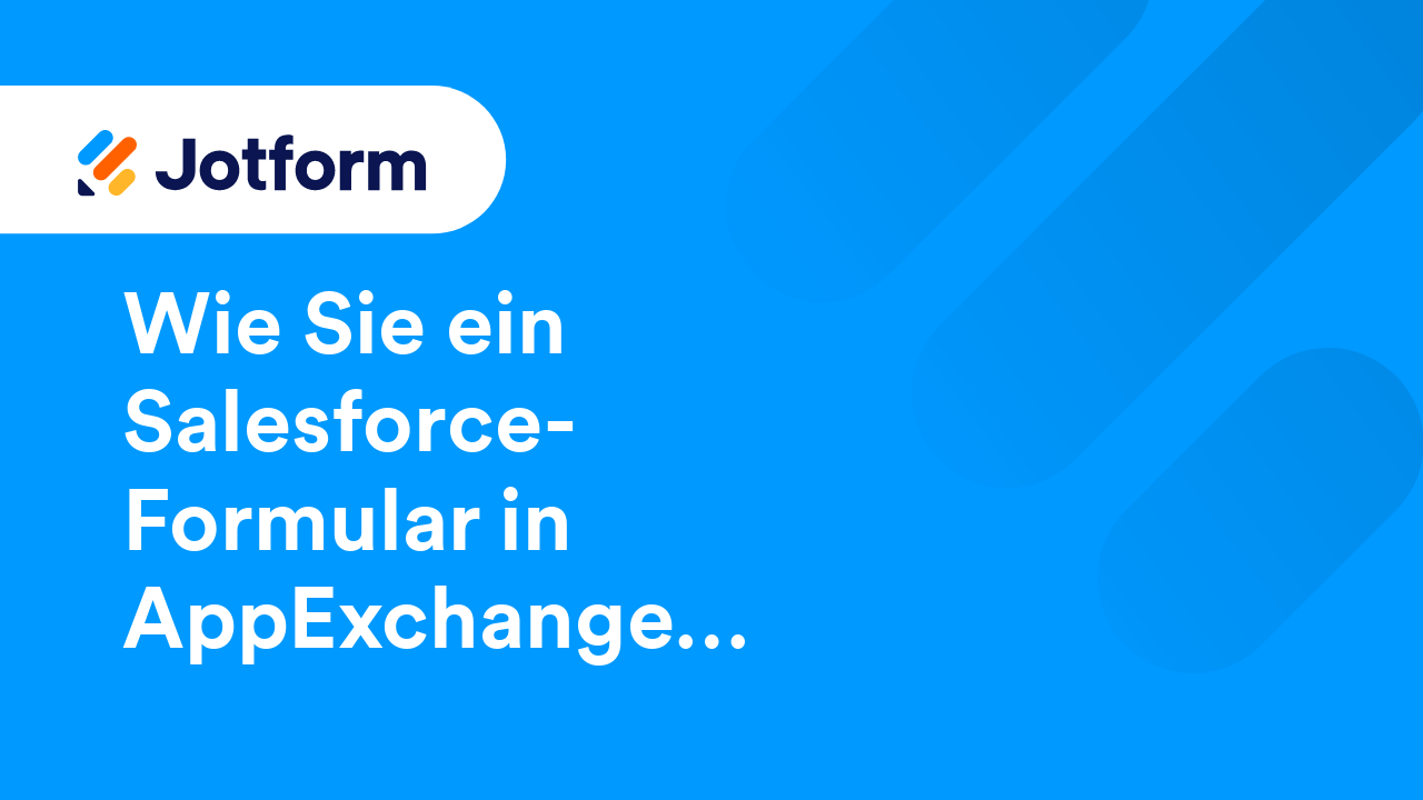 Jotform für Salesforce