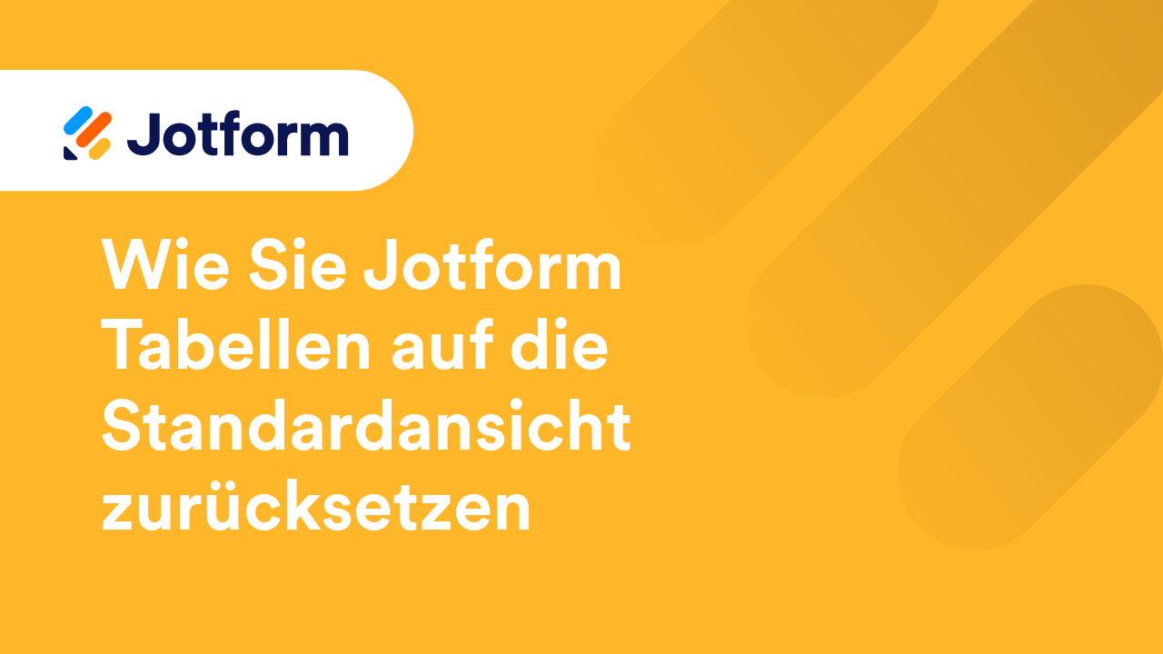 Jotform Tabellen
