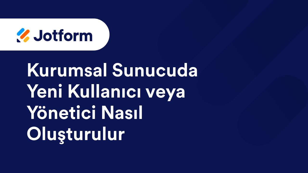 Jotform Kurumsal Plan