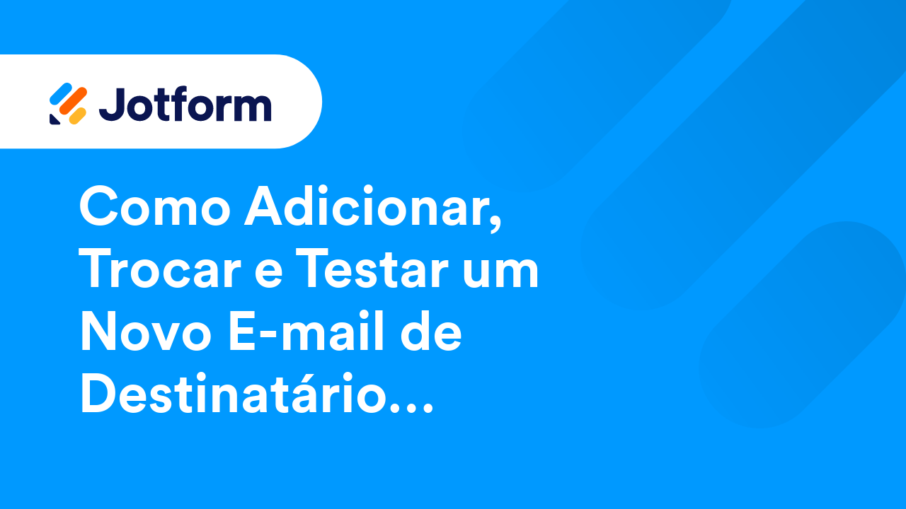 E-mails dos Formulários