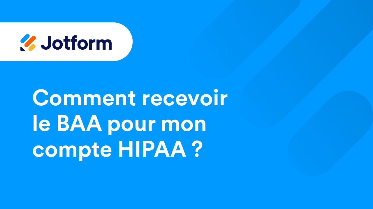 Formulaires conformes HIPAA