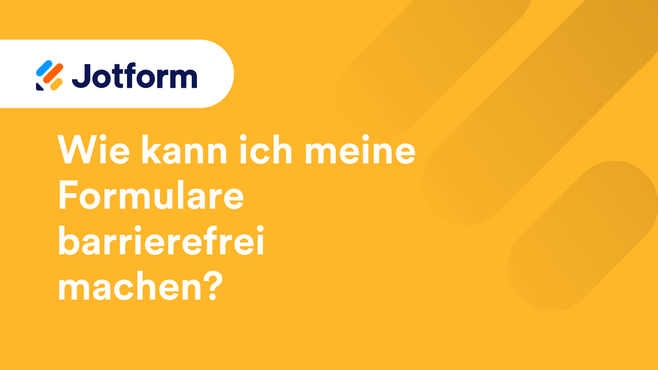 Erstellen Sie barrierefreie Formulare