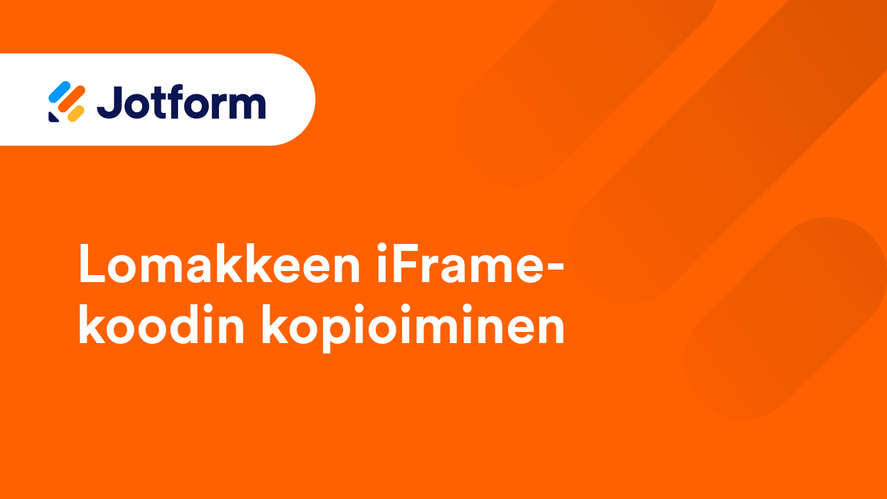 Lomakkeiden jakaminen