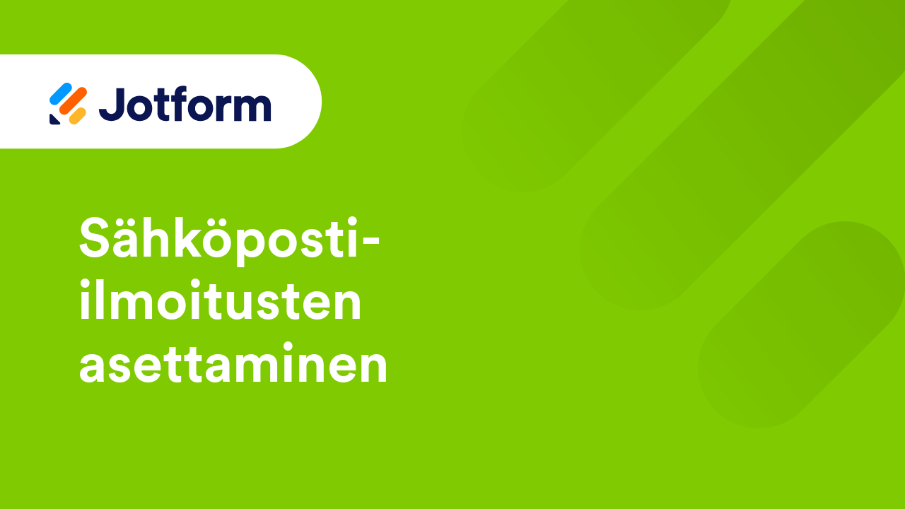 Lomakkeen sähköpostit