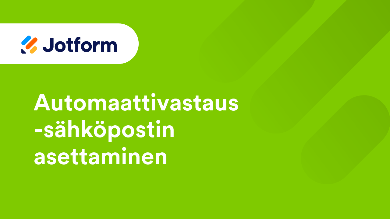 Lomakkeen sähköpostit