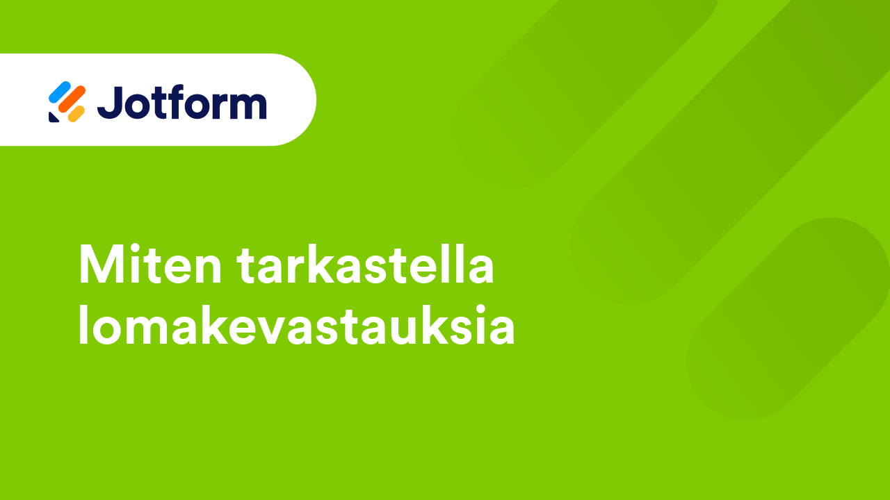 Hallinnoi lomakkeita