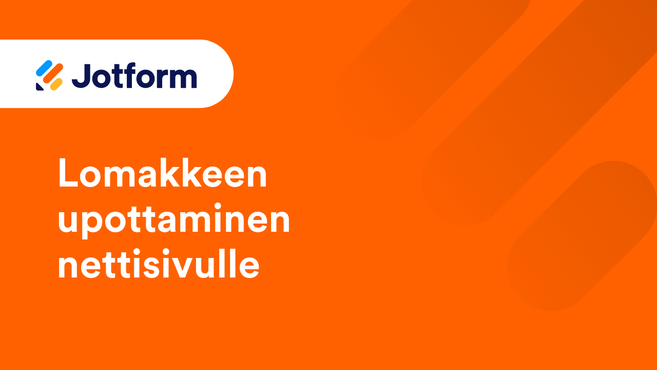 Lomakkeiden jakaminen